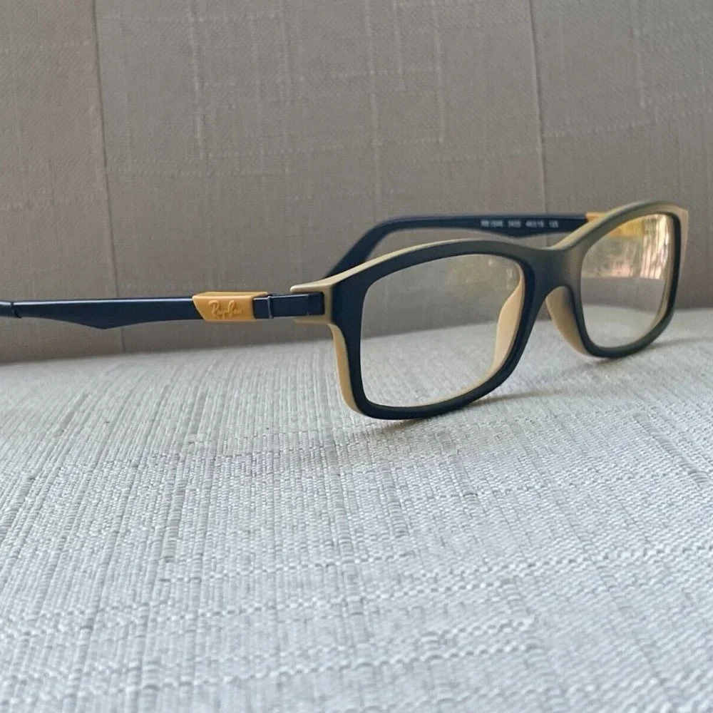 Ray-Ban Youth Eyeglasses Frame Black/Yellow Tone RB1546 46[]16 125 Glasses